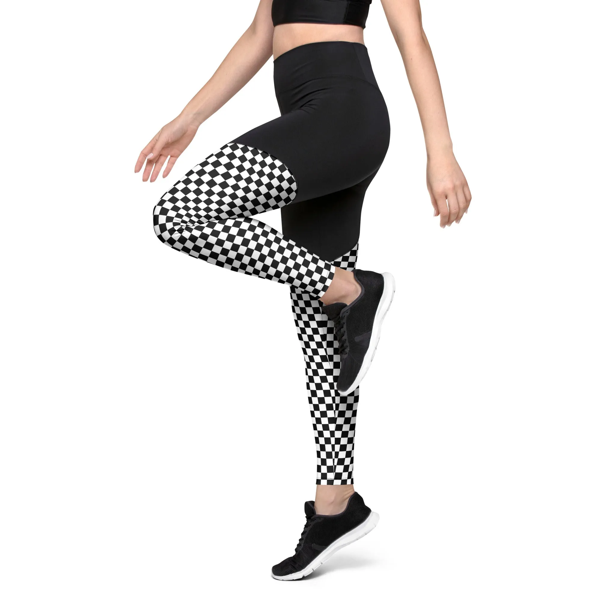 Checkered Compression Leggings