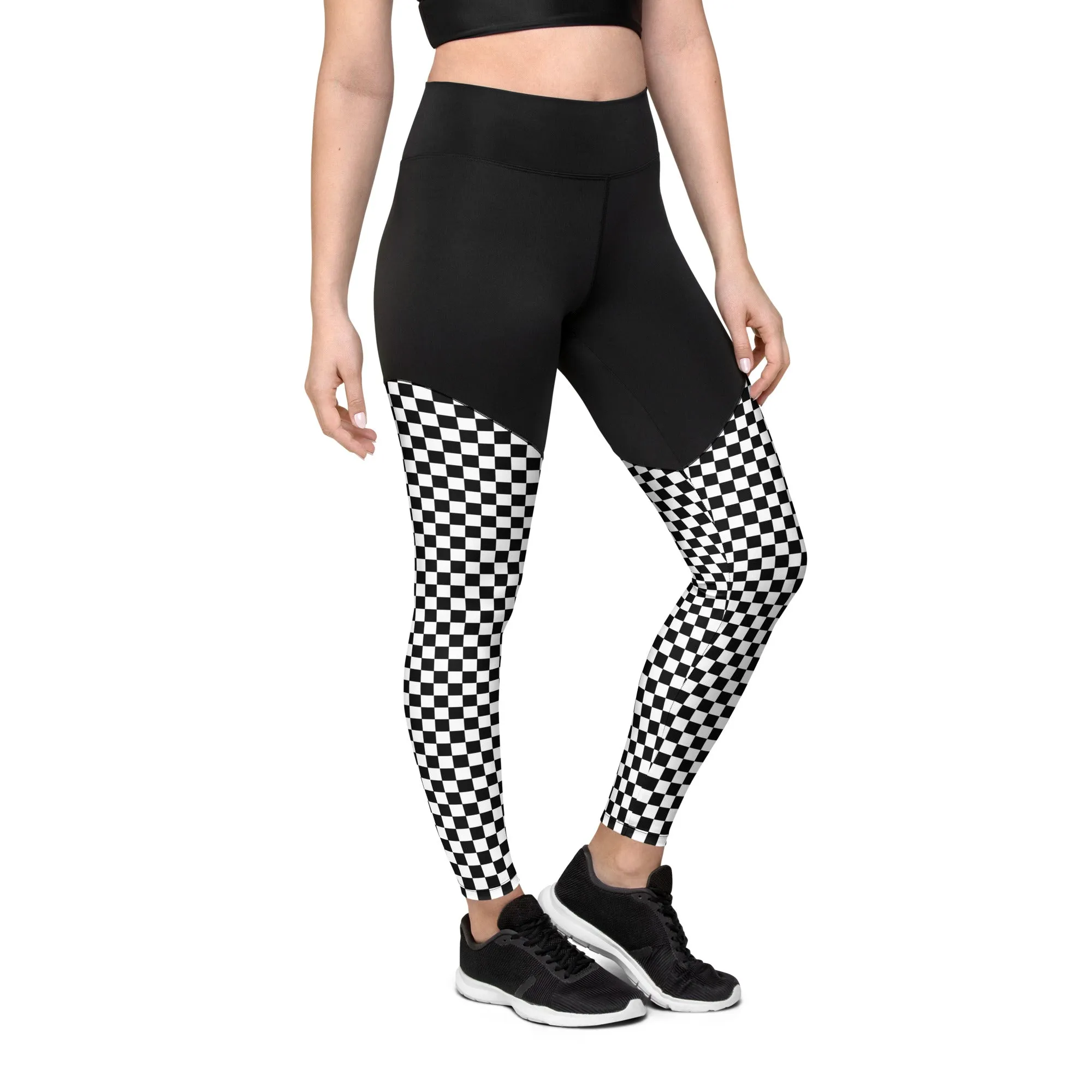 Checkered Compression Leggings