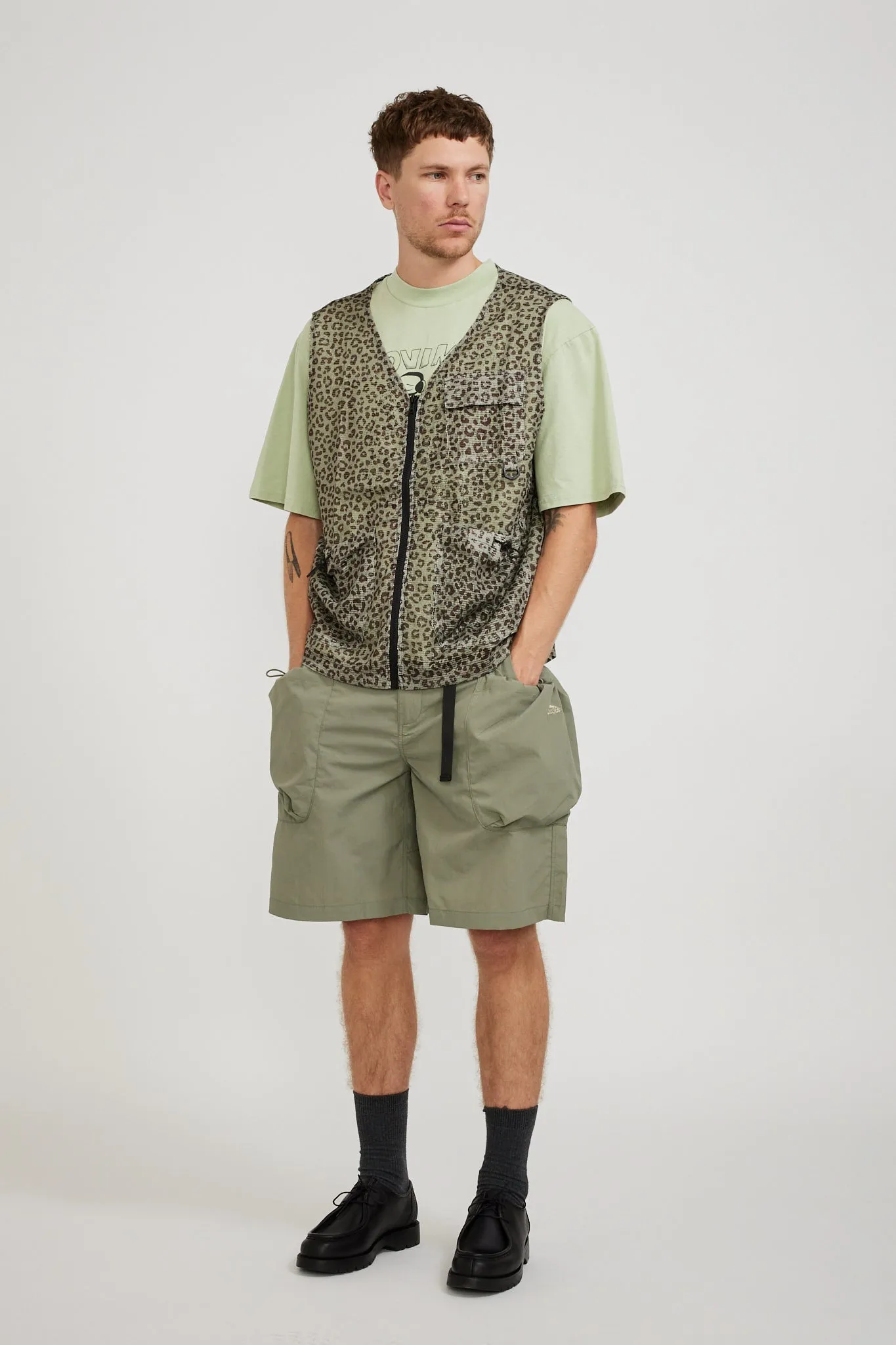 Cheetah Mesh Vest Olive