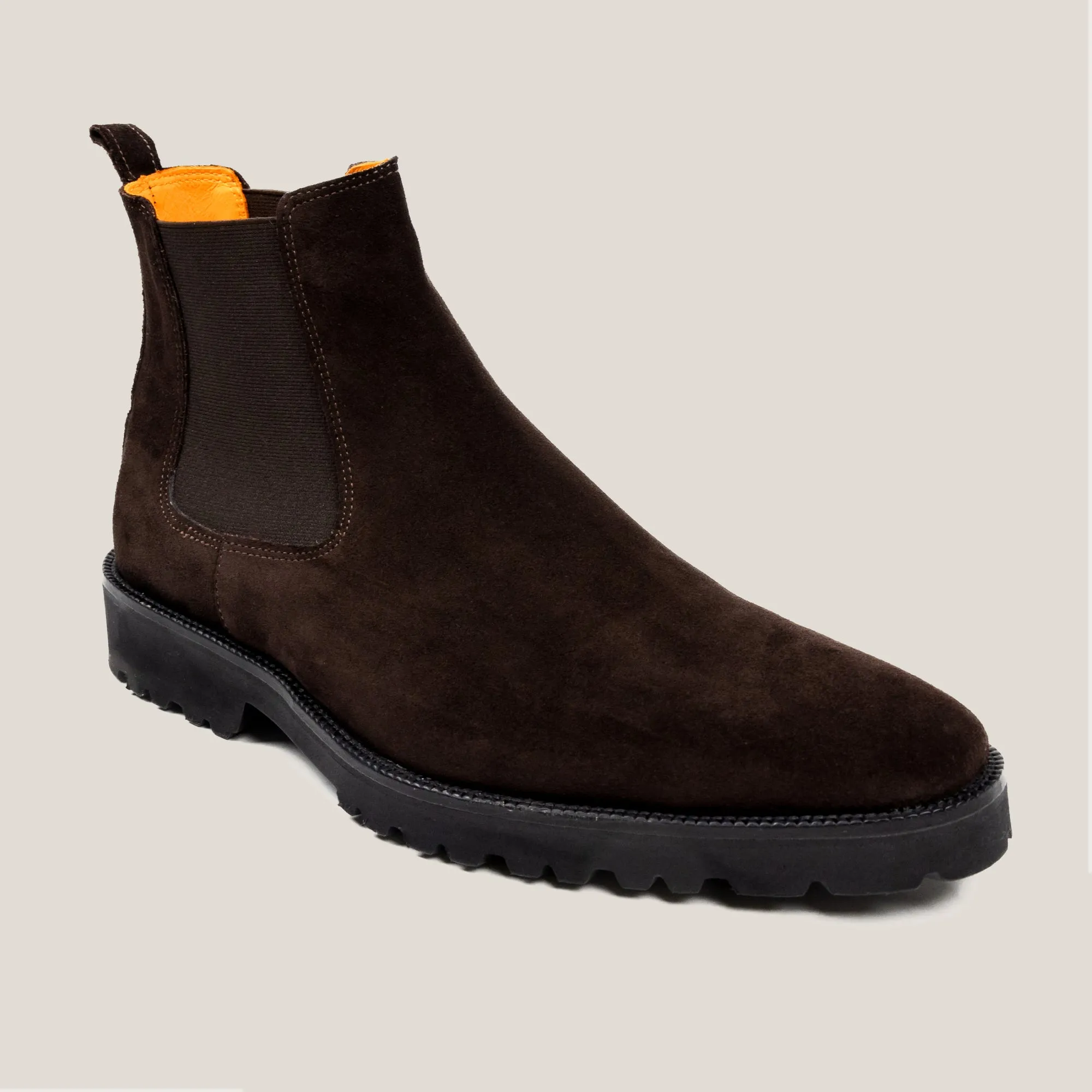 Chelsea24 Dark Brown Suede Chelsea Boots