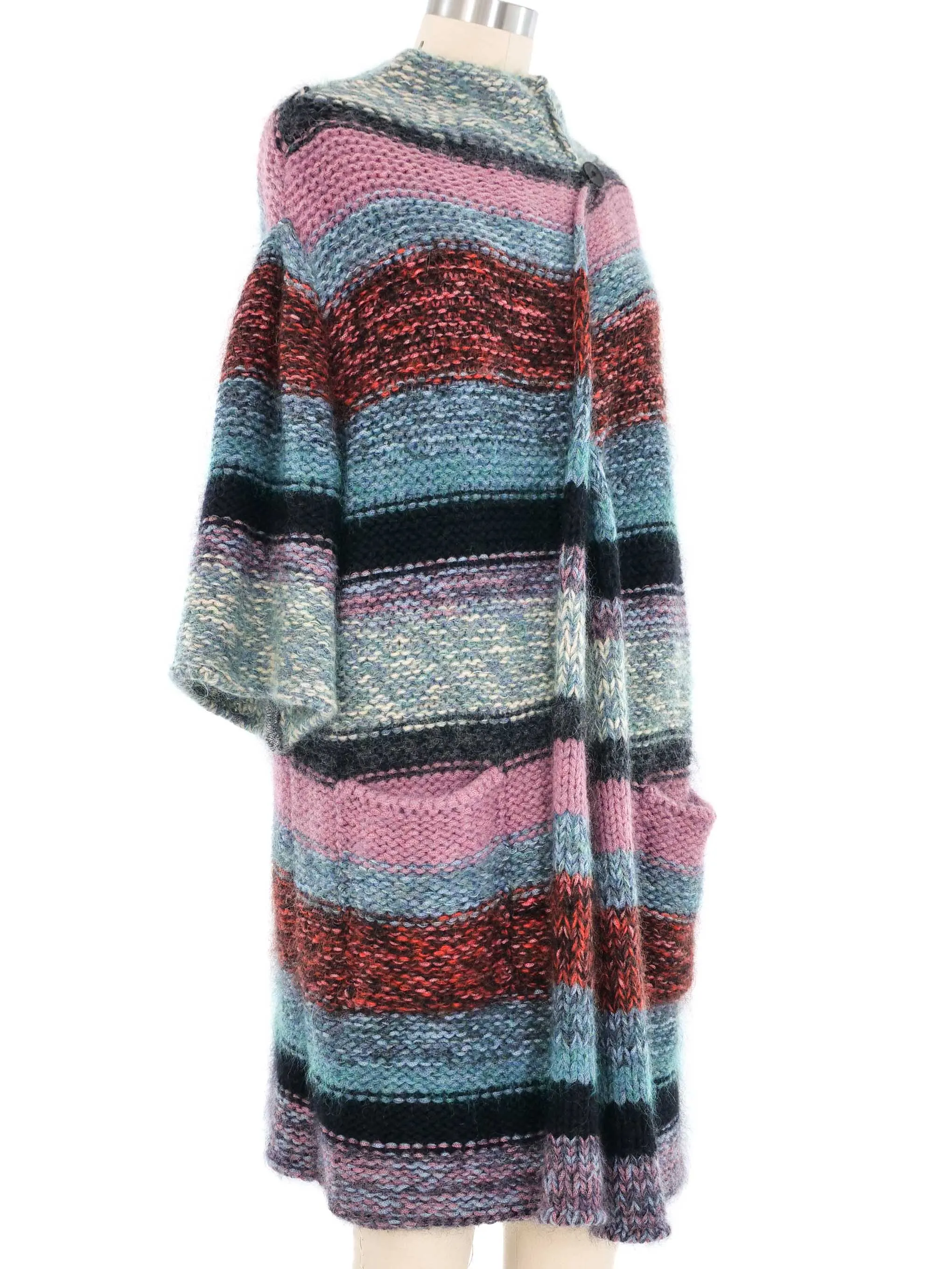 Chloe Striped Chunky Knit Cardigan