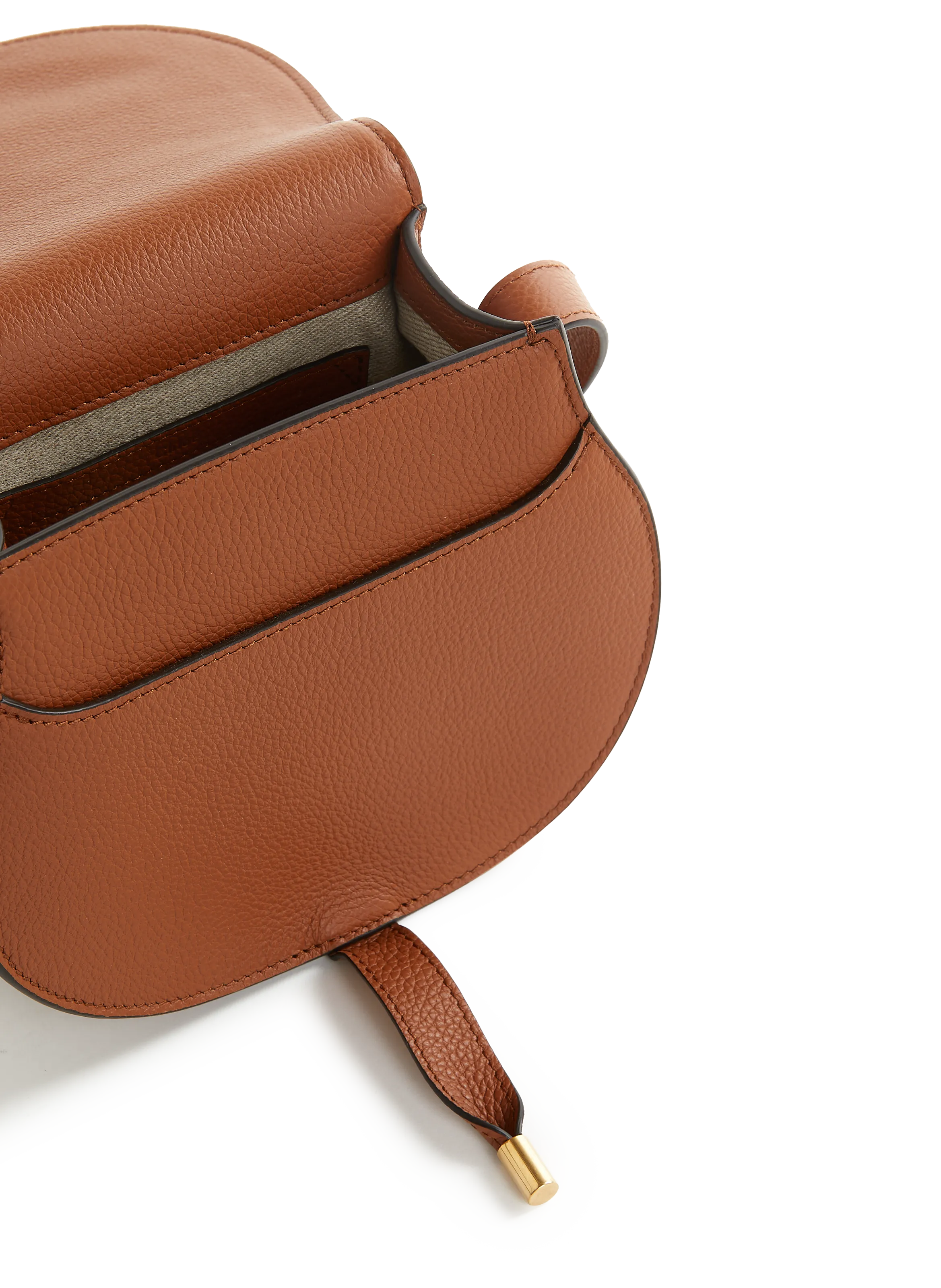 CHLOÉ  Marcie leather shoulder bag  - Brown