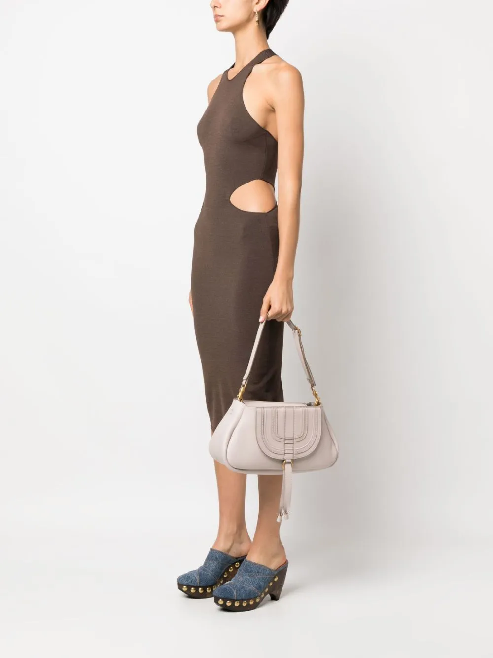 Chloè    Chloè Marcie Leather Shoulder Bag