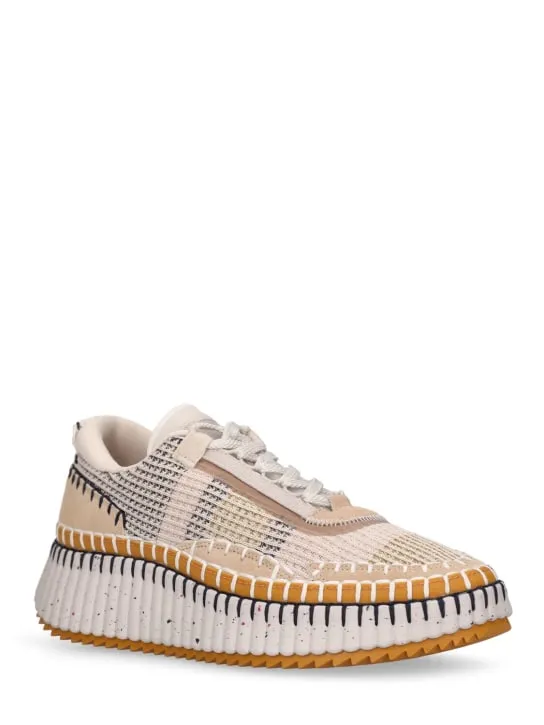 Chloé   Nama mesh low top sneakers 