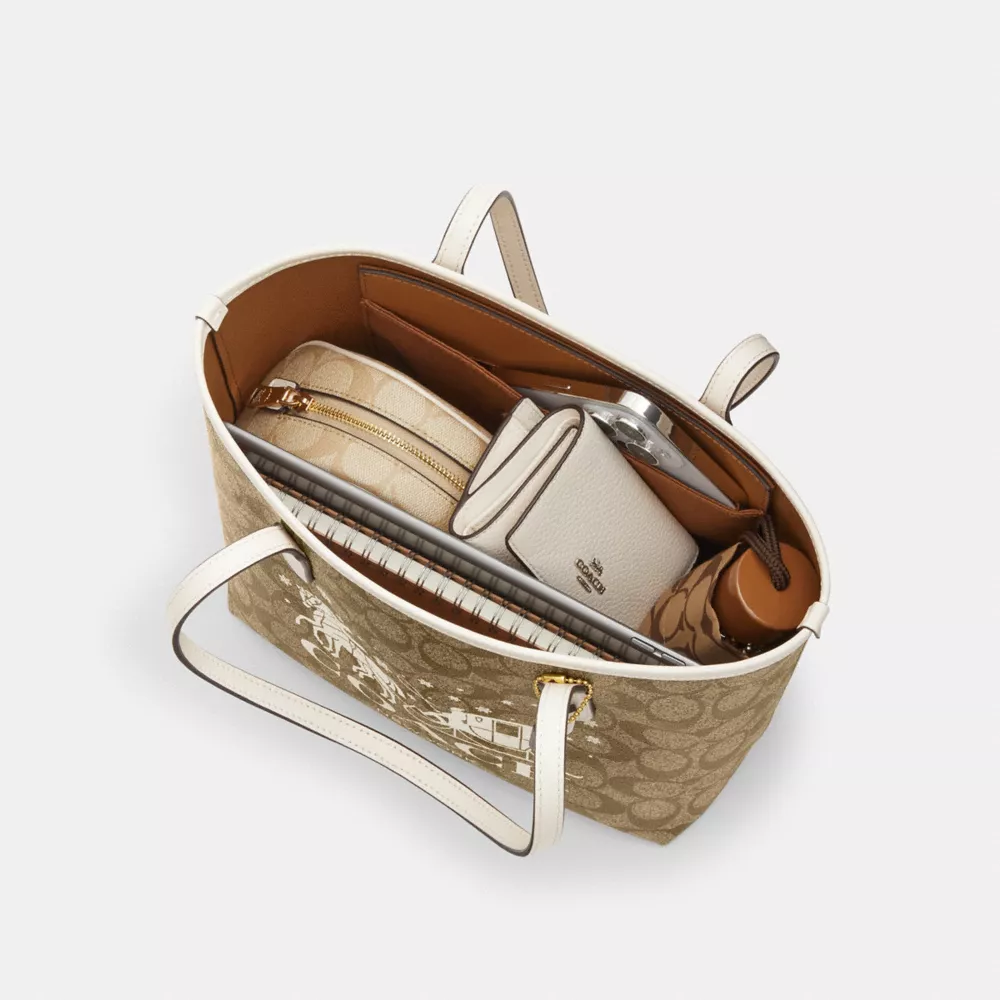 City Mini Tote Bag In Signature Canvas