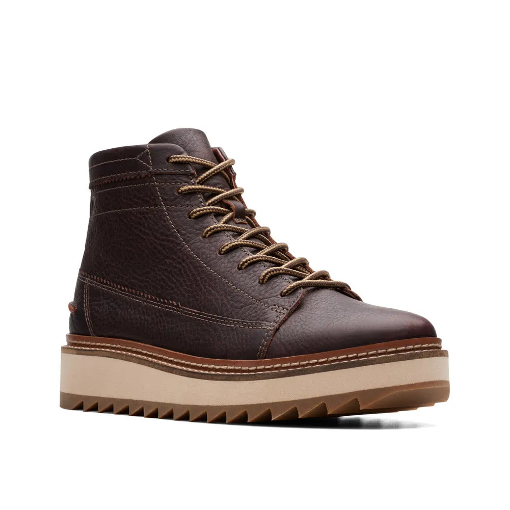 CLARKS CLARKHILL HI BOOT DARK BROWN LEATHER - MENS