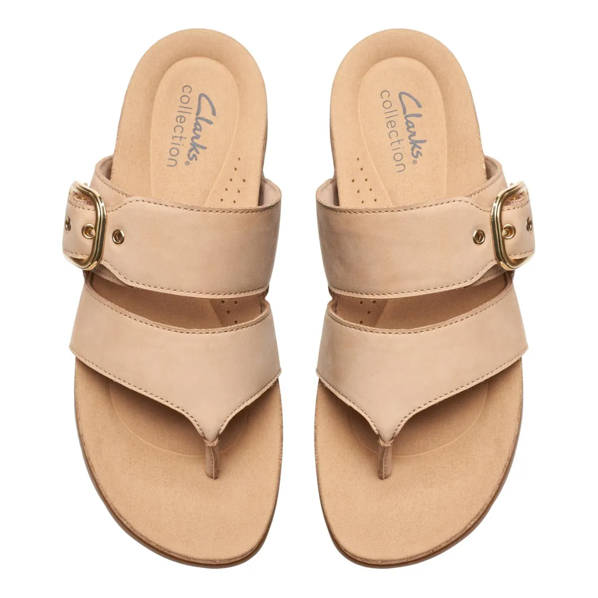      Clarks Collection Reileigh Park Leather Sandal     