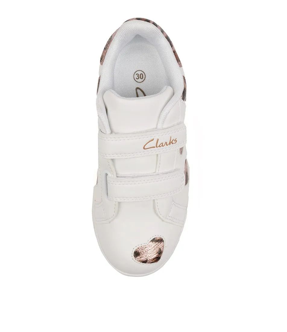 CLARKS Dixie Tot White-leopard