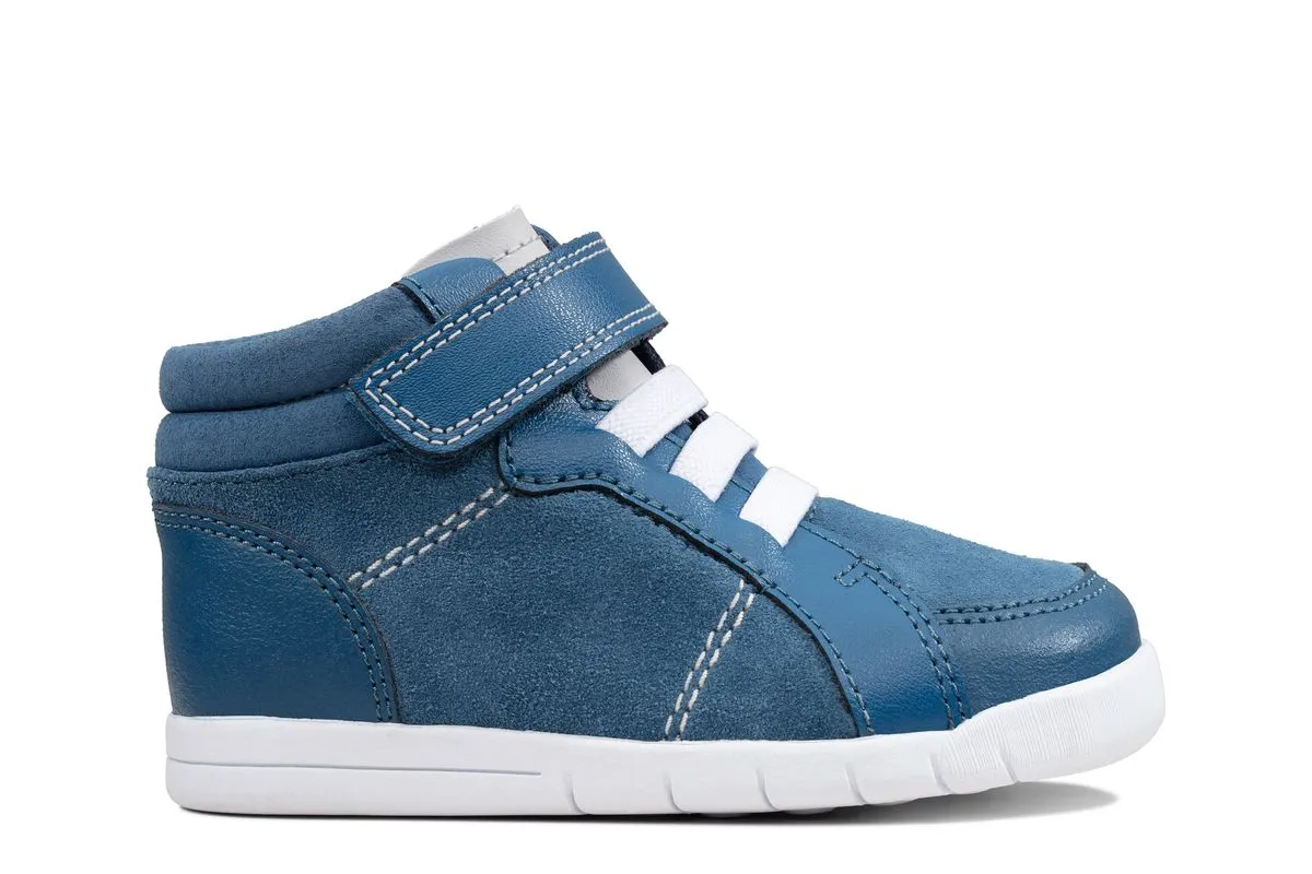Clarks - Emery Beat T 261441096f - F Fit (blue Suede)