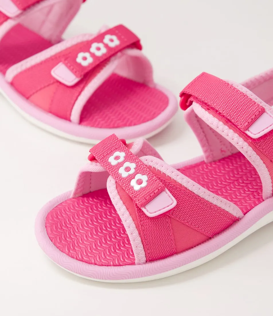 CLARKS Fern Jnr Pink Light Raspberry Sandals