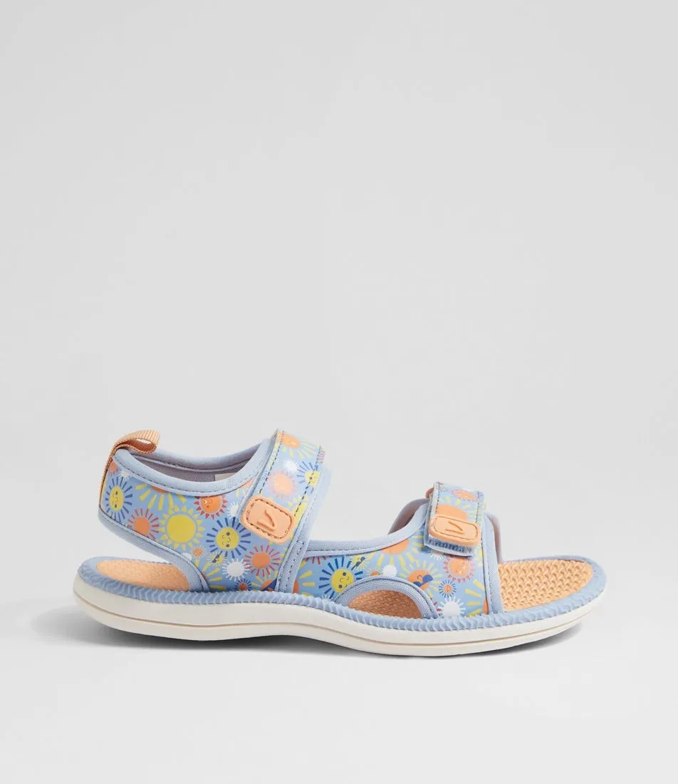 CLARKS Florence Tot Blue Suns Sandals