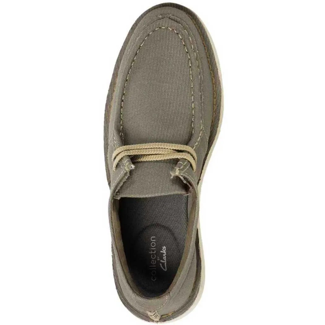 Clarks Forge Run Slip-On Olive Canvas (Men's)