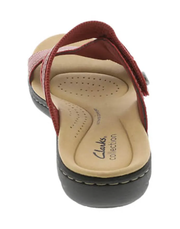 CLARKS LAURIEANN CARA RED LEATHER