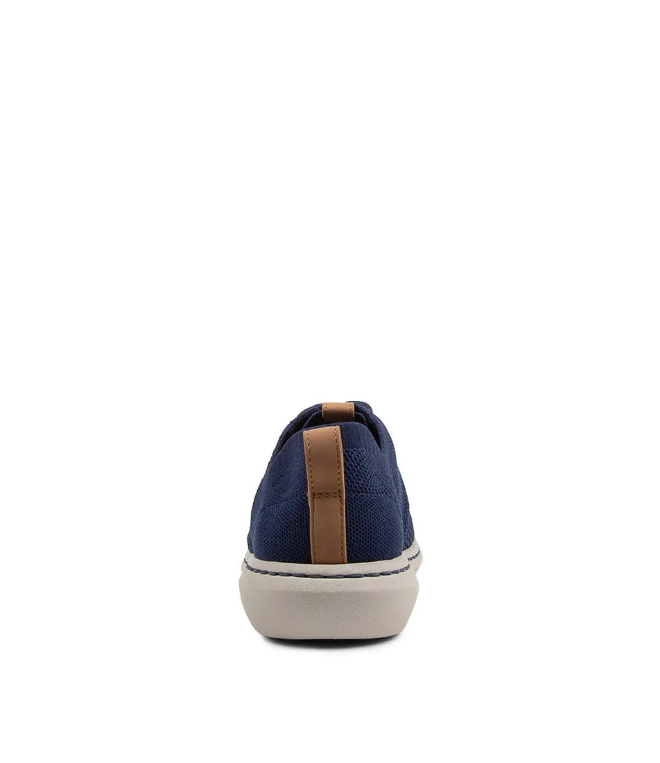 CLARKS Step Urban Mix Navy Fabric Sneakers