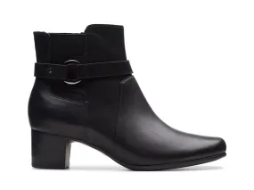 Clarks Un Damson - Black Leather