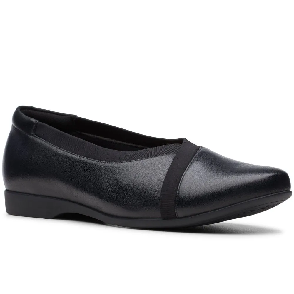 Clarks Un Darcey Ease - Black Leather