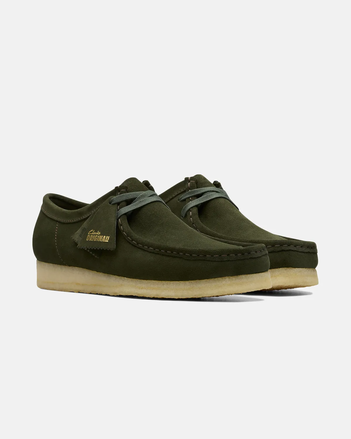 Clarks WallaBee G "Forest Green Suede"