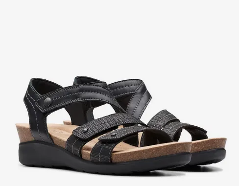 Clarks Women's Calenne Clara Sandals - Black