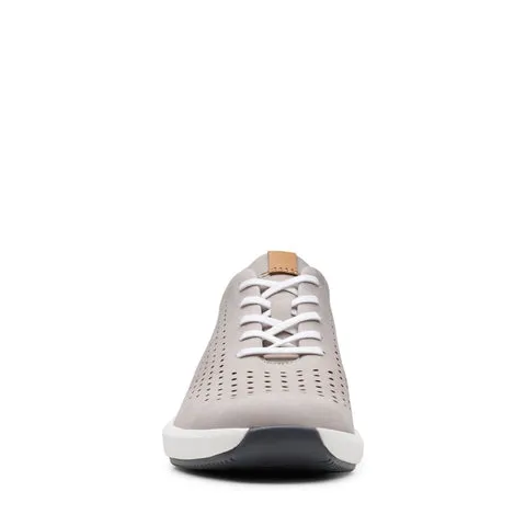 Clarks Womens Un Rio Tie Sneakers (Wide) - Stone