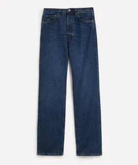 Classic Cut Full Length Dark Blue Jeans