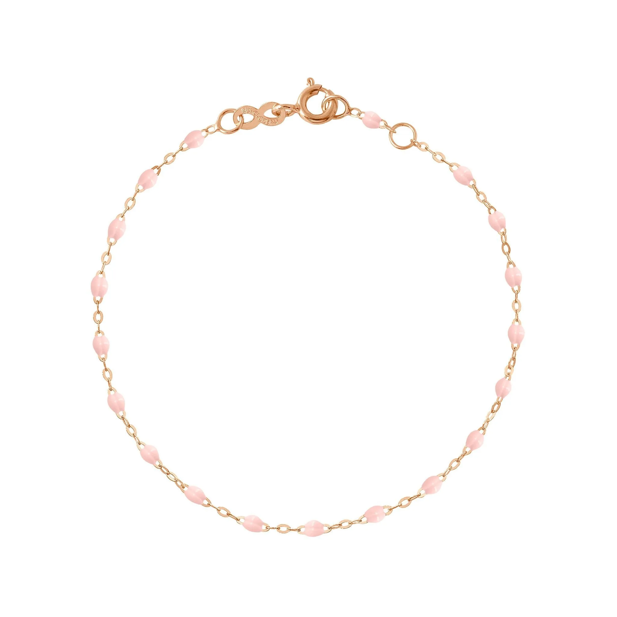 Classic Gigi Baby Pink bracelet, Rose Gold, 5.9