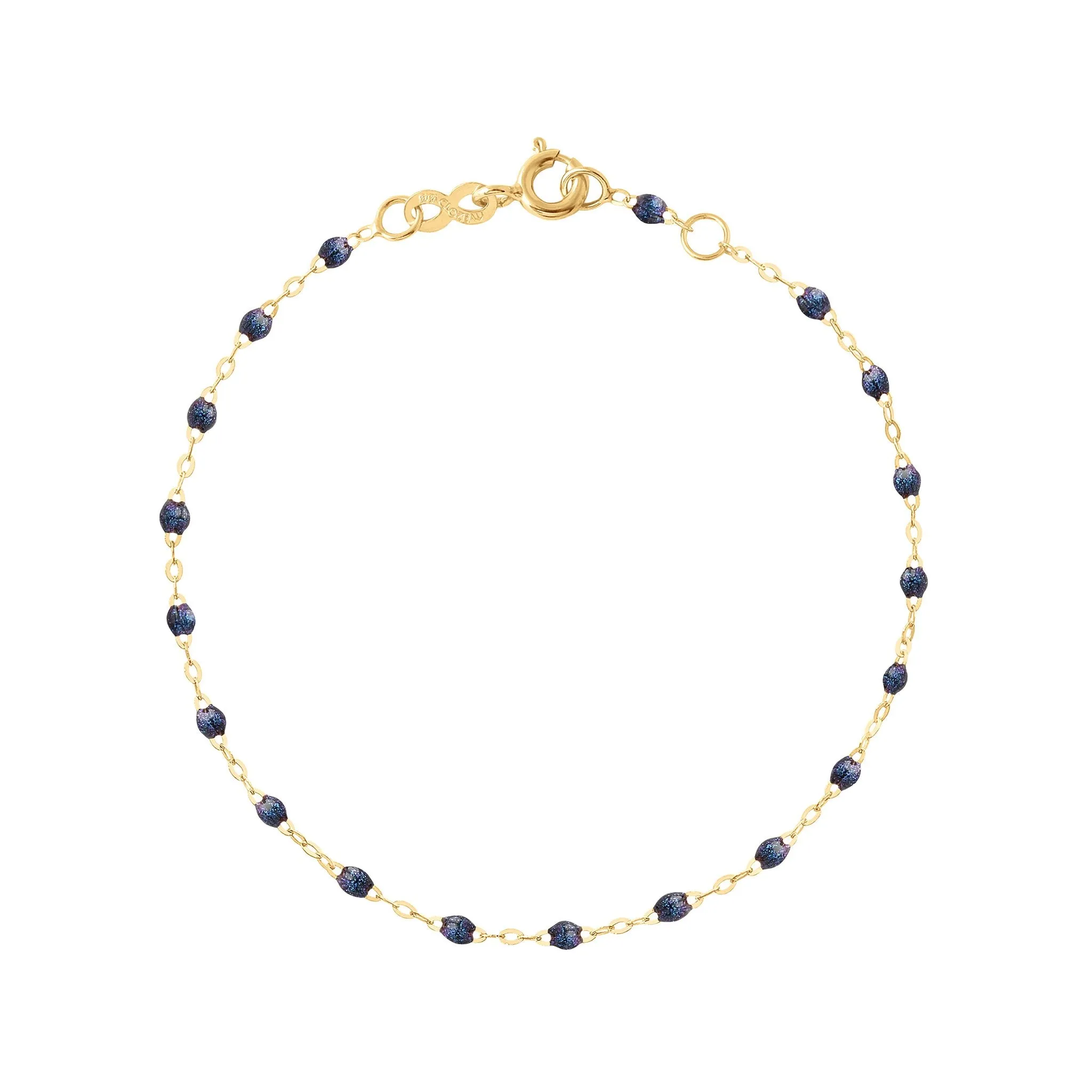 Classic Gigi Midnight bracelet, Yellow Gold, 6.7