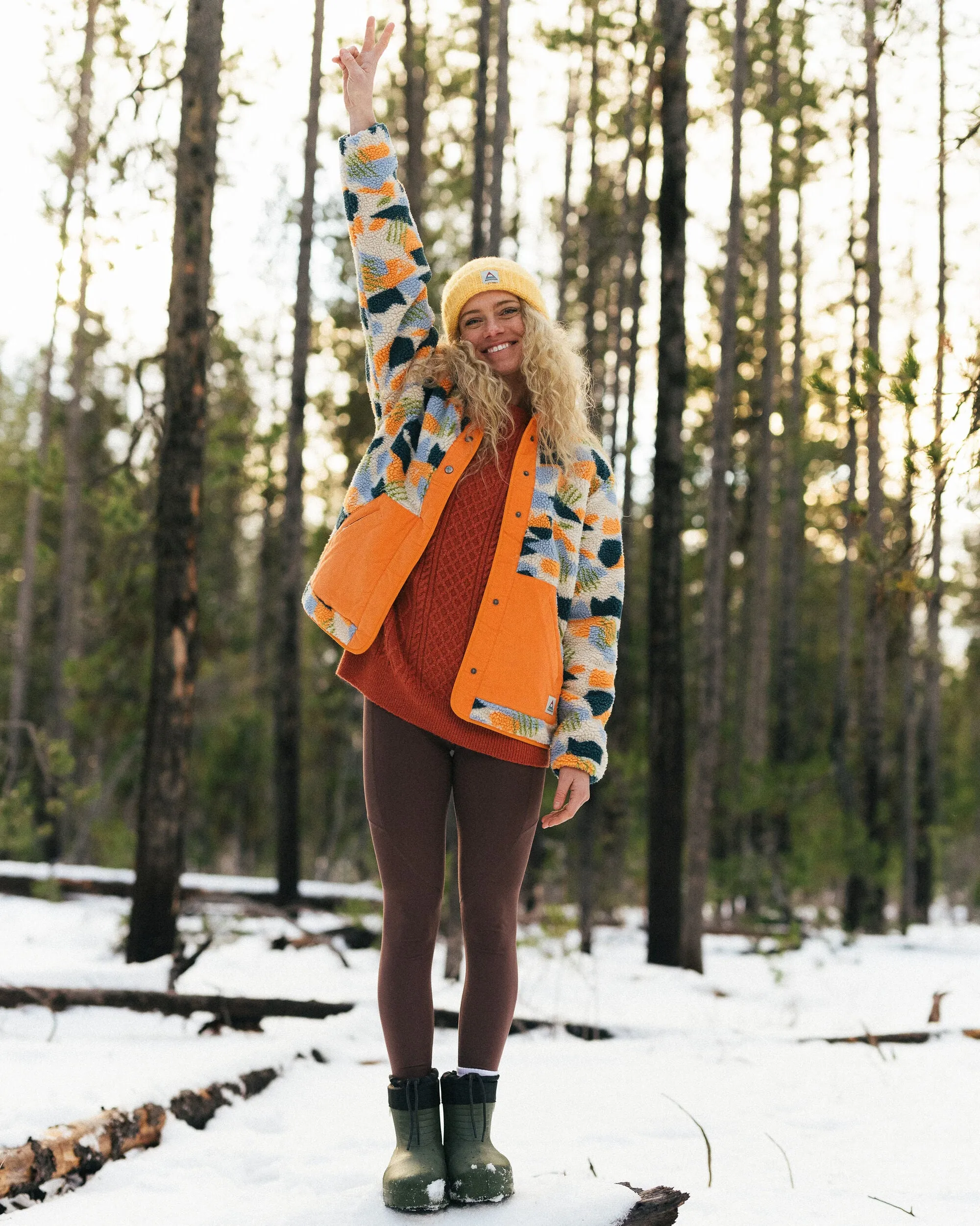 Clover Recycled Deep-Pile Sherpa Fleece