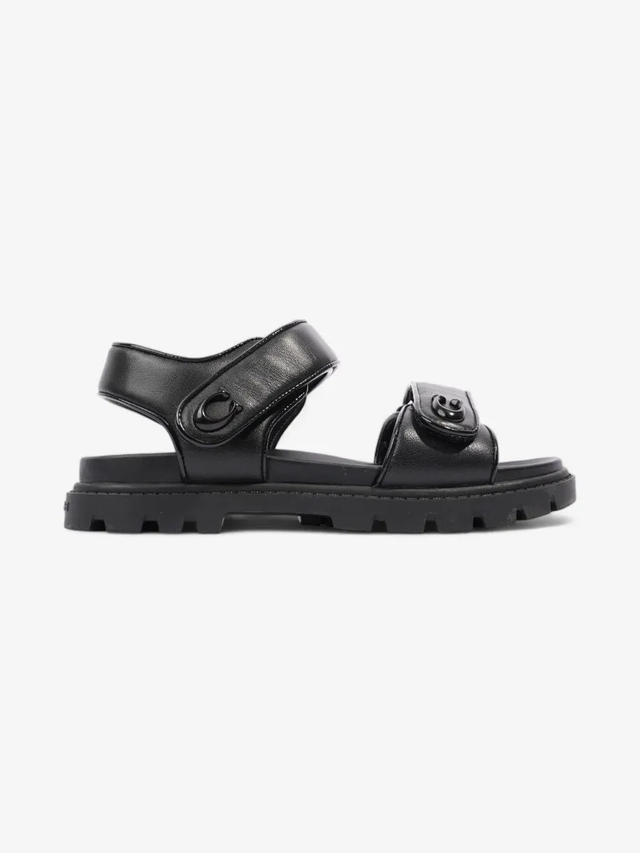 Coach Brynn Sandals Black Leather EU 36.5 UK 3.5