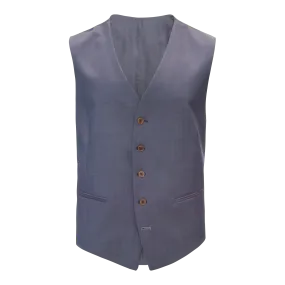 Coes Pin Dot Waistcoat in Blue