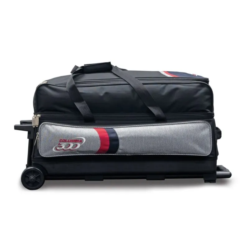 Columbia 300 Boss Triple 3 Ball Roller Red Bowling Bag