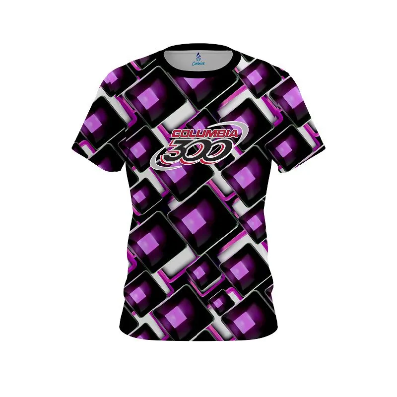 Columbia 300 Conception Purple CoolWick Bowling Jersey