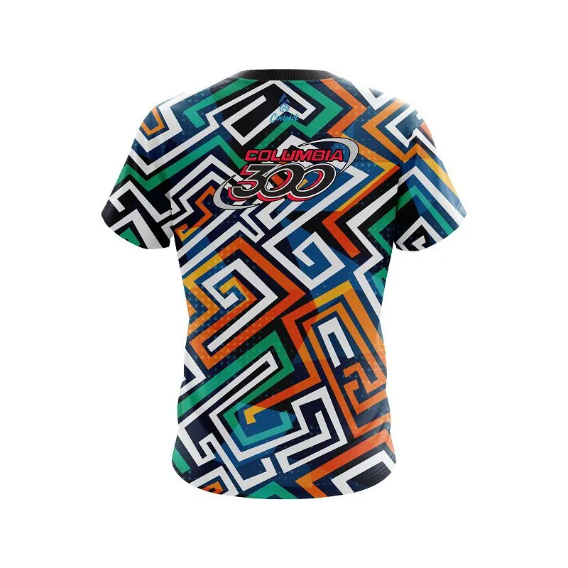 Columbia 300 Crazy Maze CoolWick Bowling Jersey