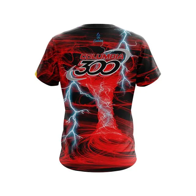 Columbia 300 Electrical Tornado Red CoolWick Bowling Jersey