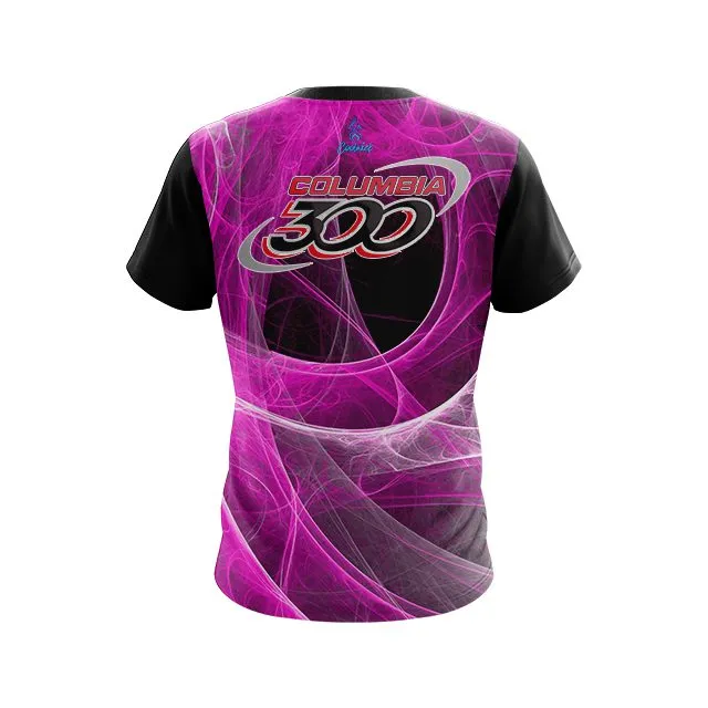 Columbia 300 Energy Swirls Pink CoolWick Bowling Jersey