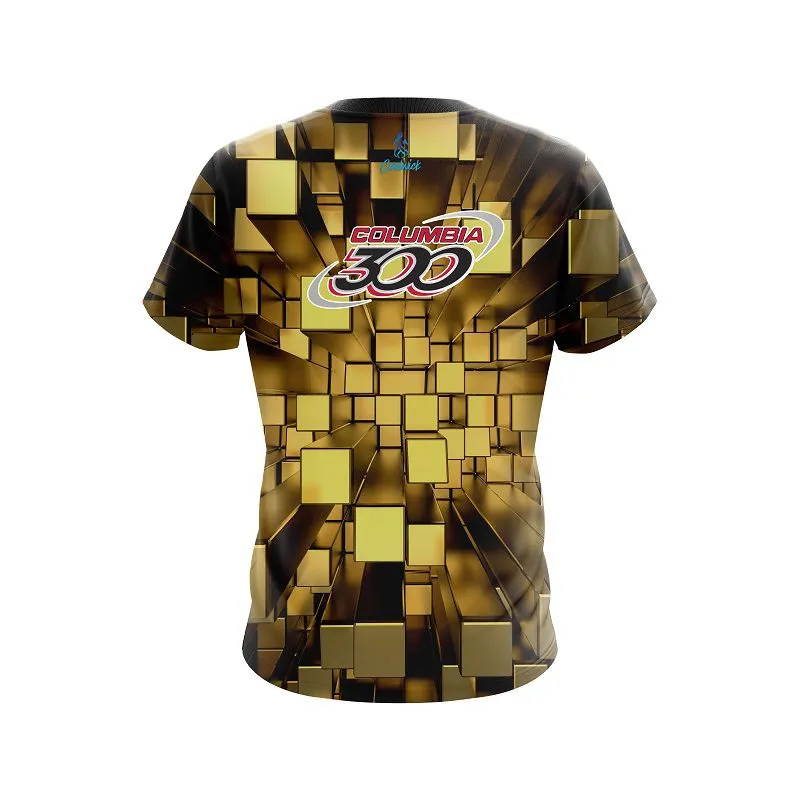 Columbia 300 Gold Block Burst CoolWick Bowling Jersey