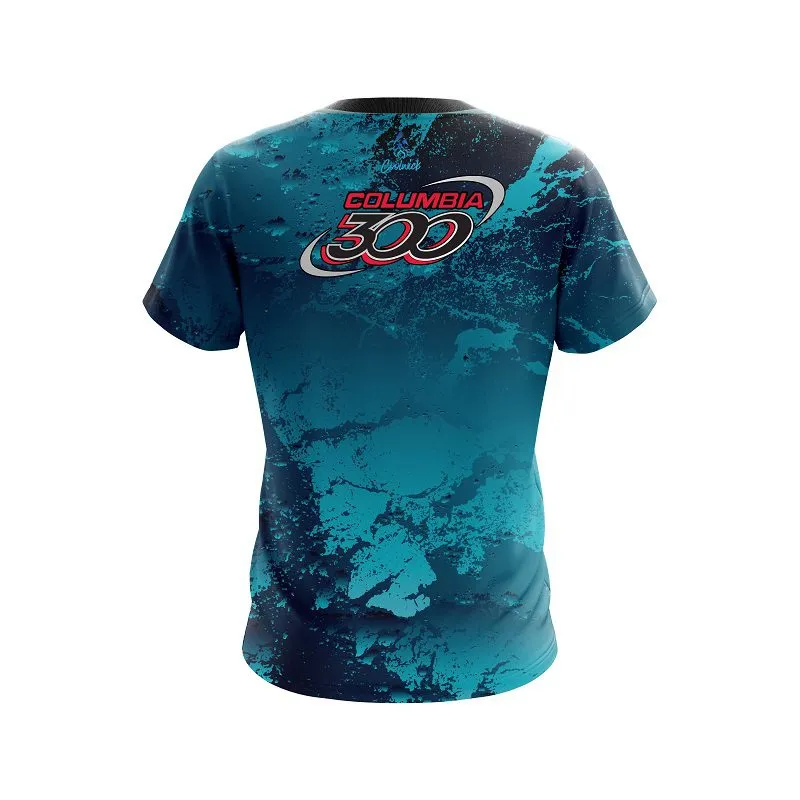 Columbia 300 Graphite Blue CoolWick Bowling Jersey