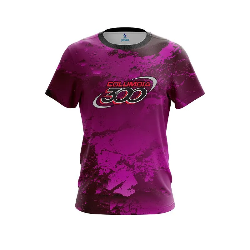 Columbia 300 Graphite Pink CoolWick Bowling Jersey