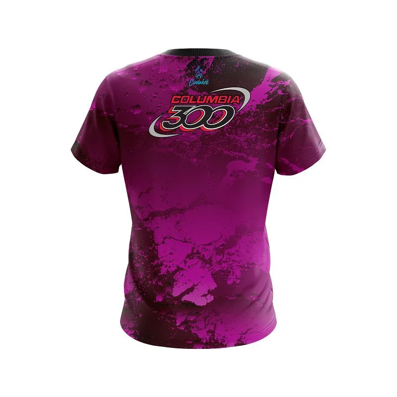 Columbia 300 Graphite Pink CoolWick Bowling Jersey