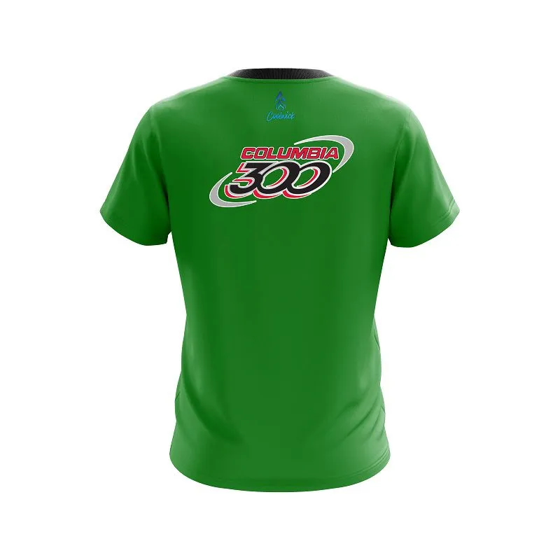 Columbia 300 Green CoolWick Bowling Jersey