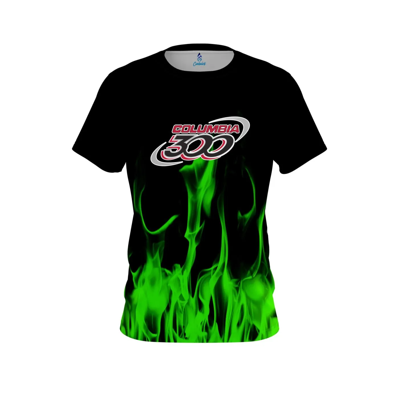 Columbia 300 Green Flame CoolWick Bowling Jersey