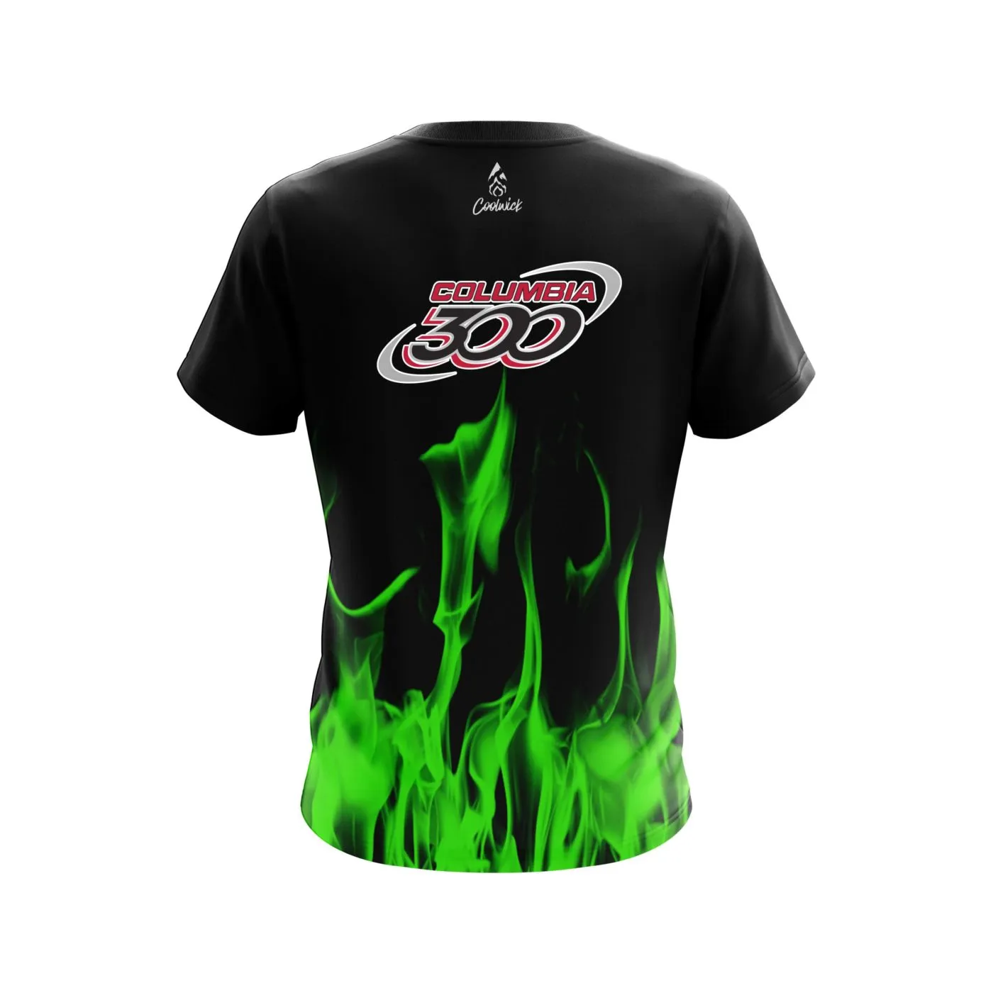 Columbia 300 Green Flame CoolWick Bowling Jersey