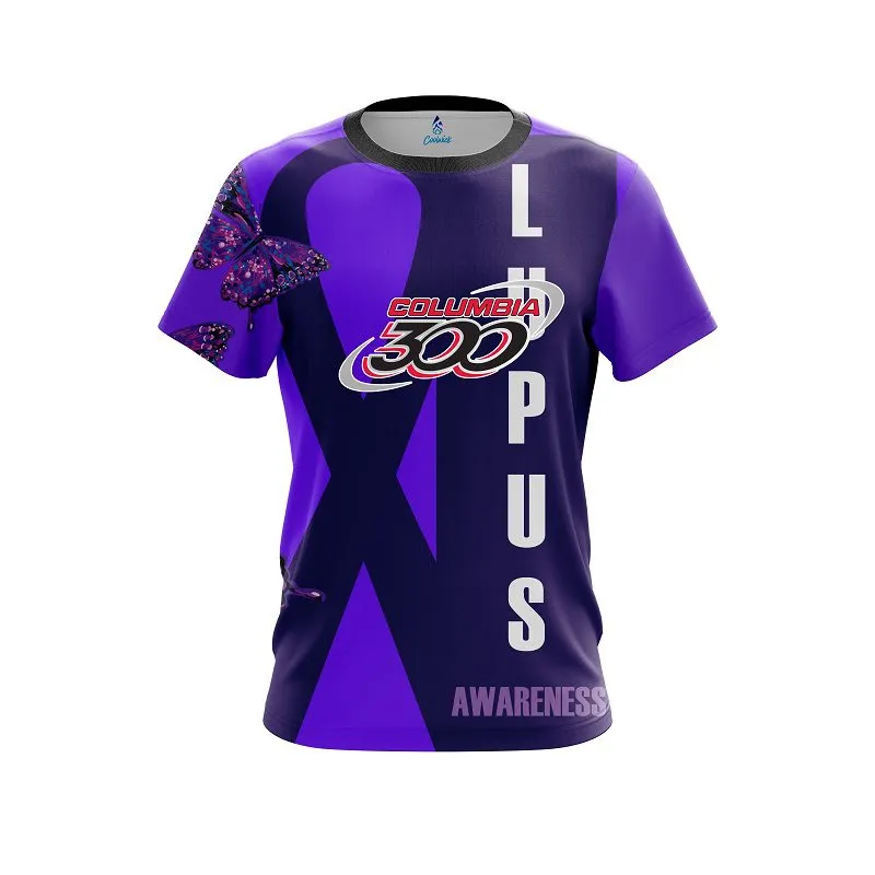 Columbia 300 Lupus Cancer CoolWick Bowling Jersey