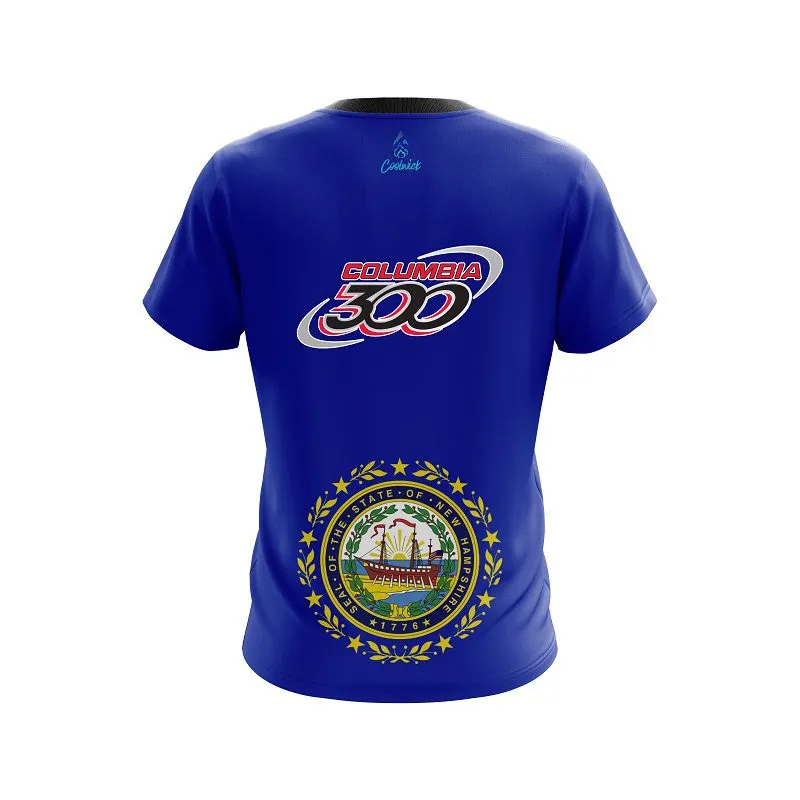 Columbia 300 New Hampshire Flag CoolWick Bowling Jersey