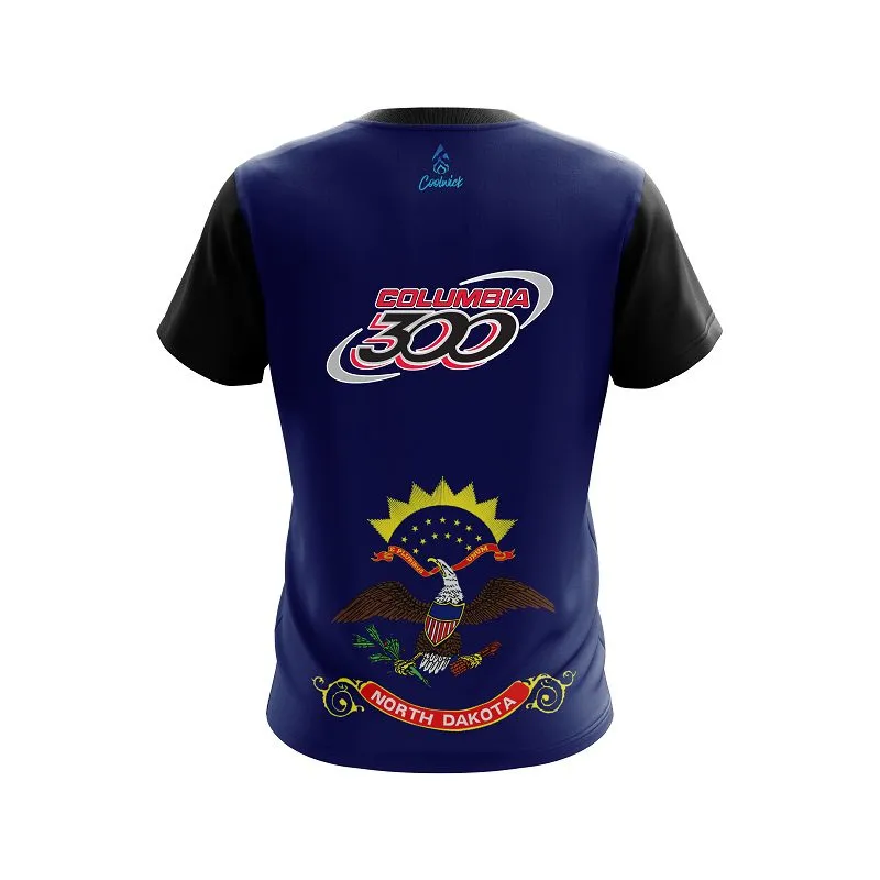 Columbia 300 North Dakota Flag CoolWick Bowling Jersey