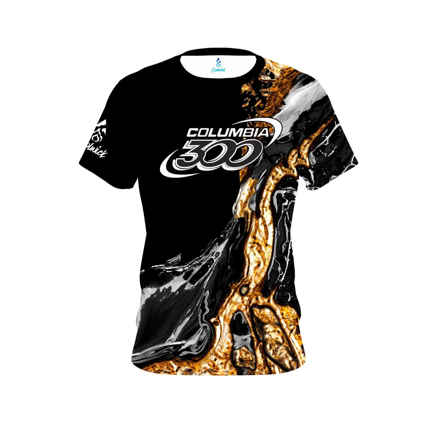 Columbia 300 Onyx Gold CoolWick Bowling Jersey