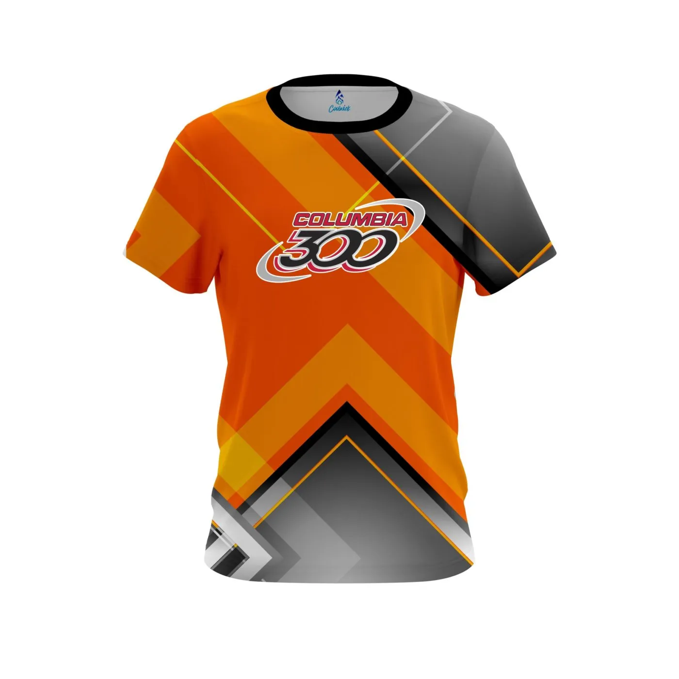 Columbia 300 Orange Veneer CoolWick Bowling Jersey