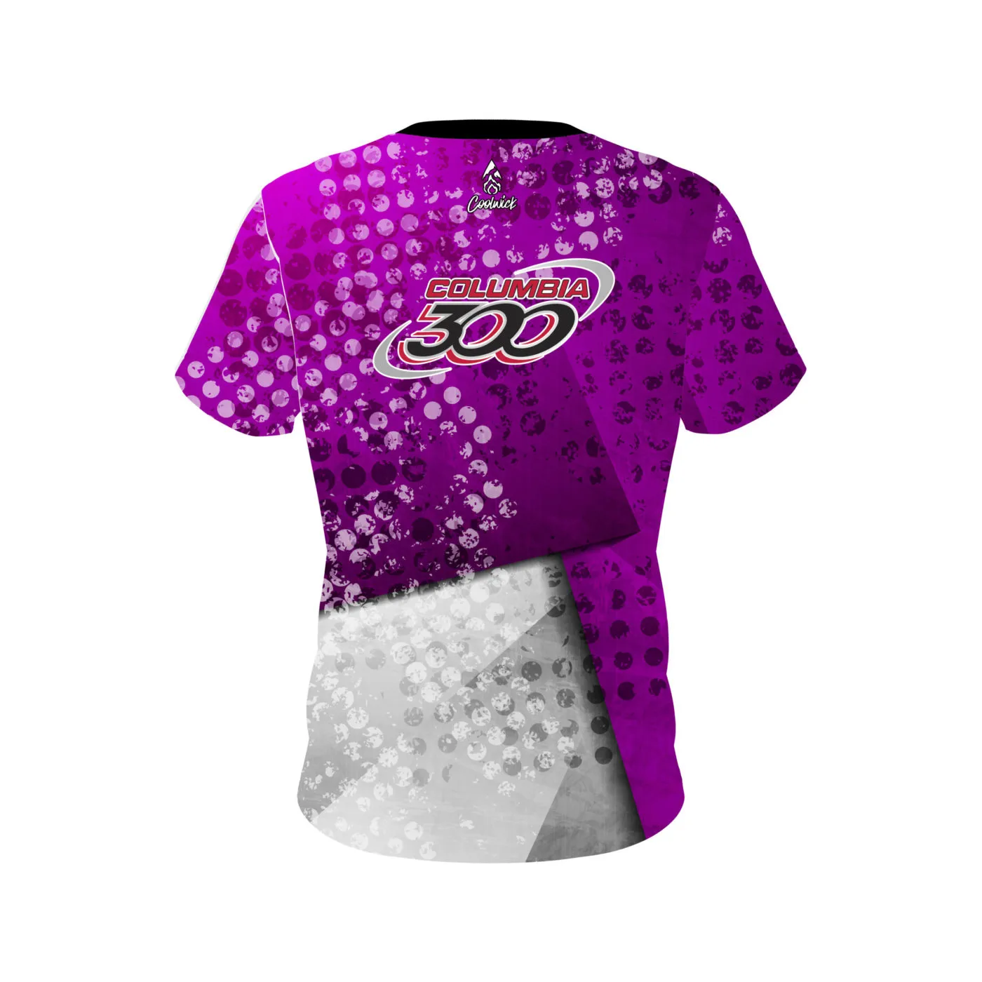 Columbia 300 Purple Grungey CoolWick Bowling Jersey