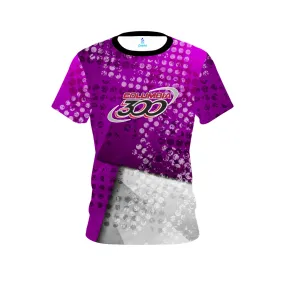 Columbia 300 Purple Grungey CoolWick Bowling Jersey