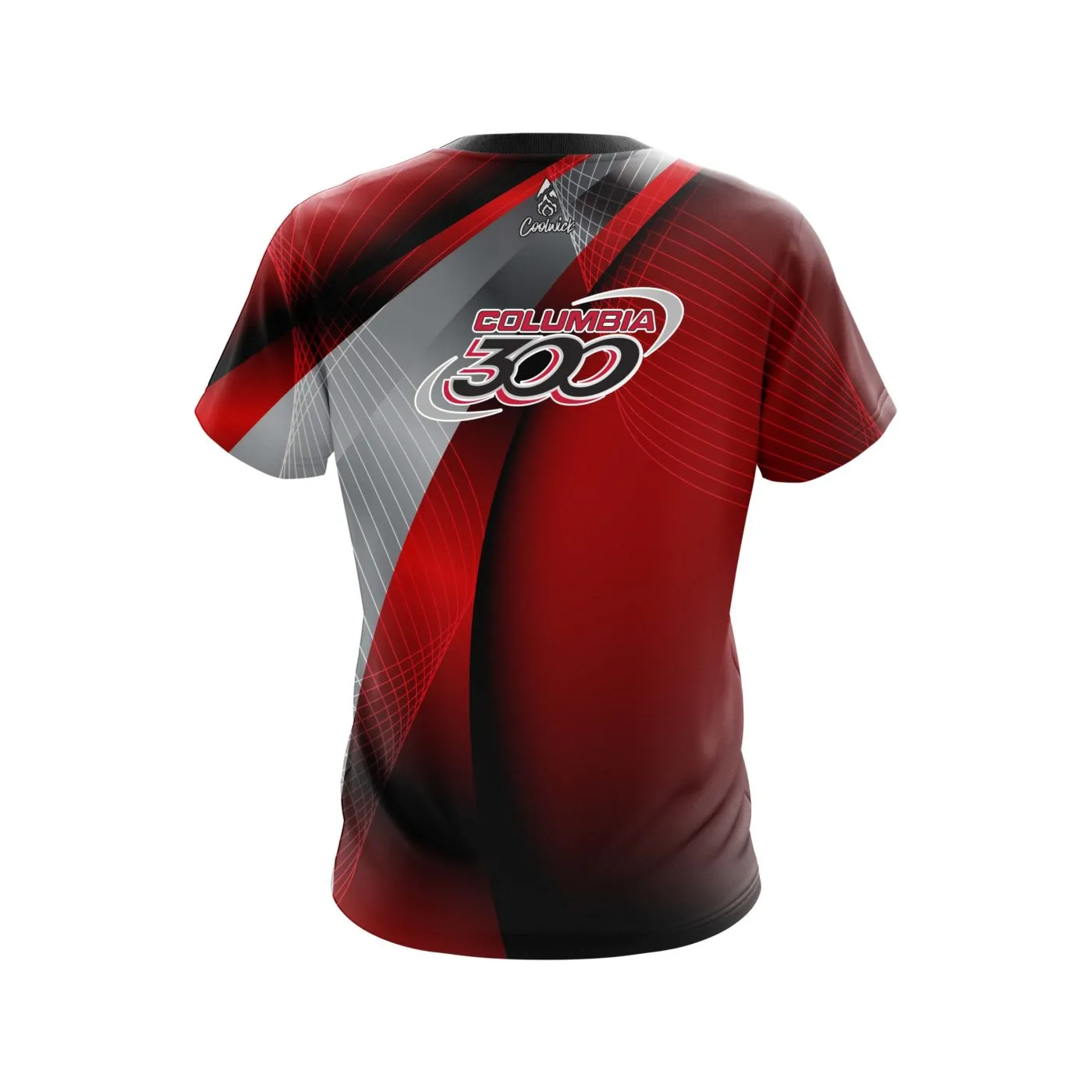 Columbia 300 Red Oblique CoolWick Bowling Jersey