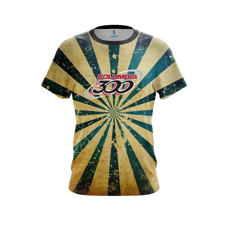 Columbia 300 Retro Grunge 2 CoolWick Bowling Jersey